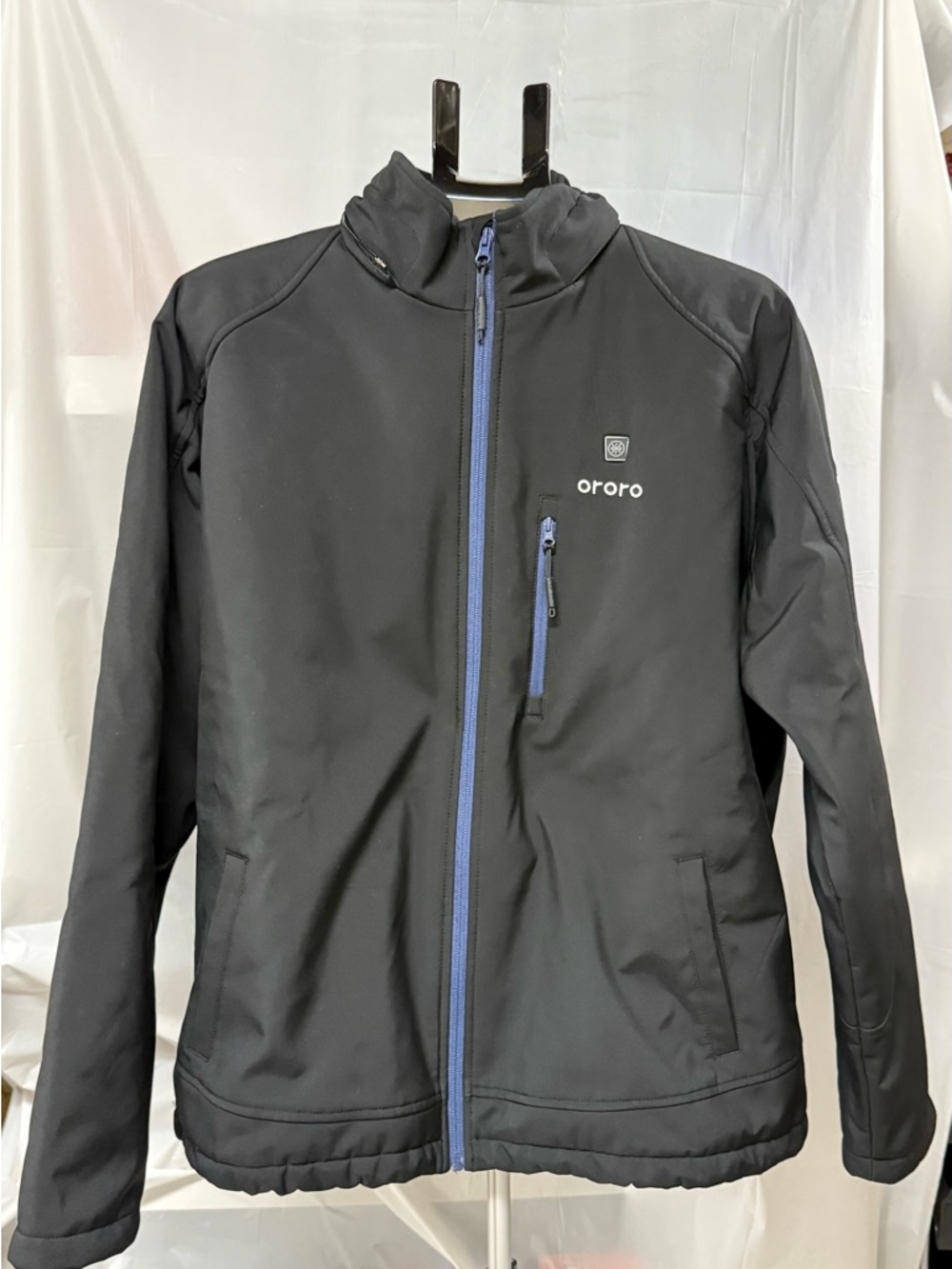 Ororo Heated Jacket XL Black Softshell Full Zip Coat No Battery No Hood Untested